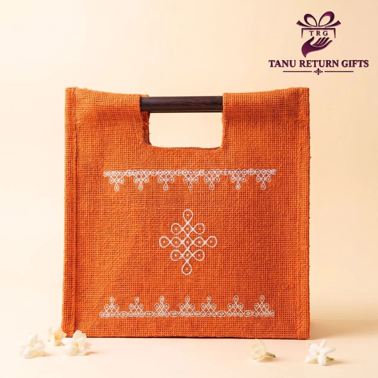 Kolam Jute Bag - 10 Inch - Image 2