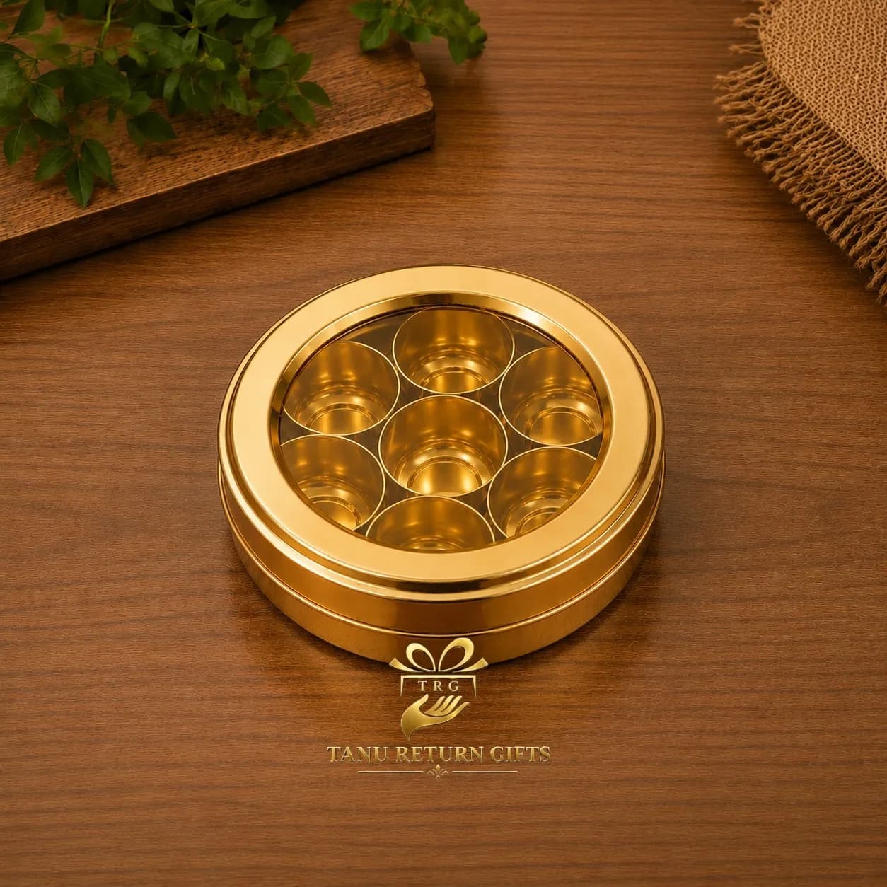 Brass Window Spice Box – 5 Inch - Image 2