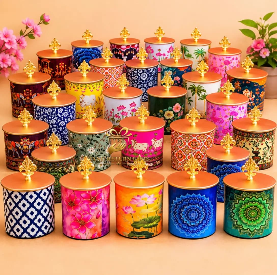 Pichwai Patterned Airtight Container - Image 3