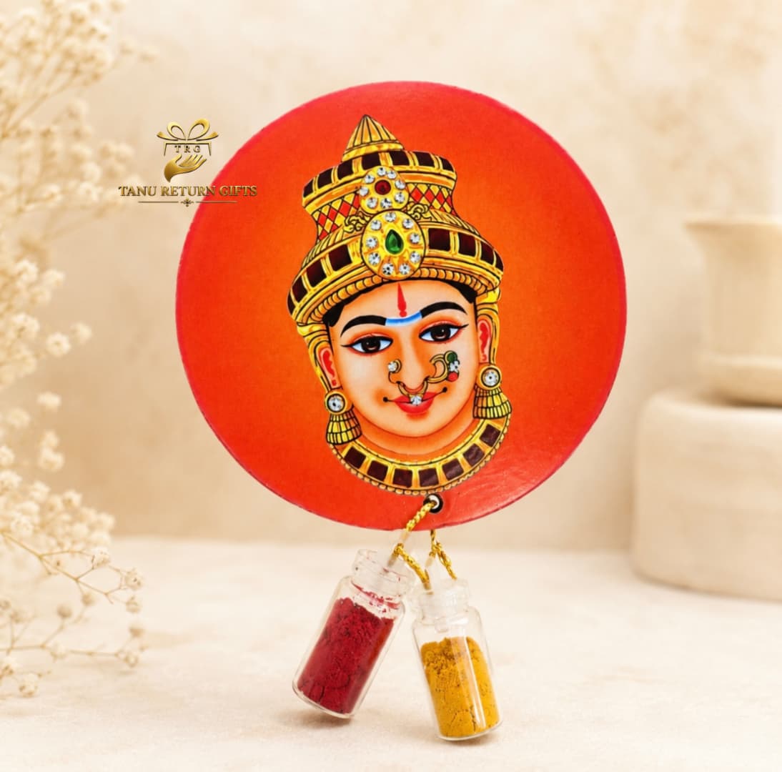 Laxmi MDF Cutout Haldi Kumkum - Image 1