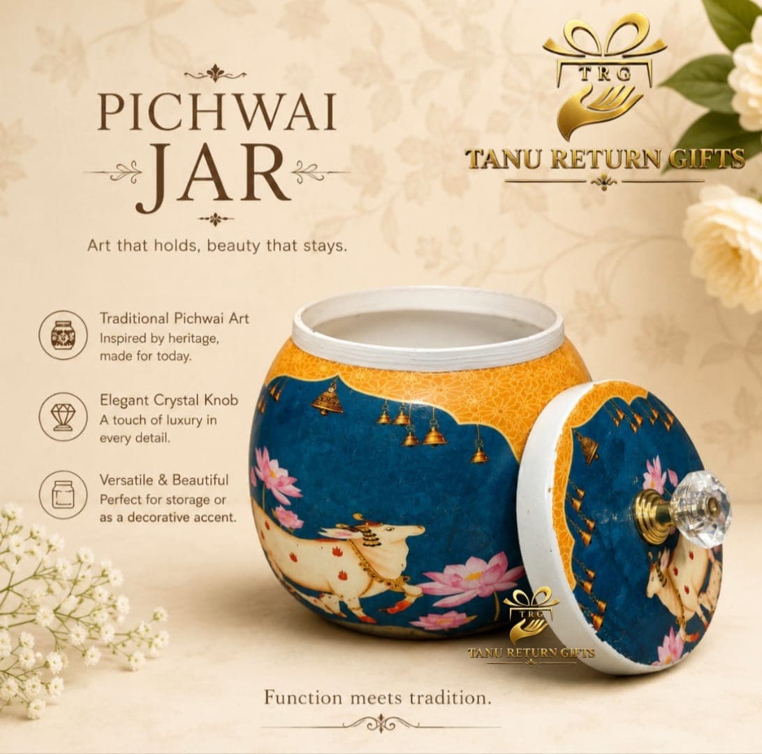 Pichwai Conical Jars - 5 inch - Image 2