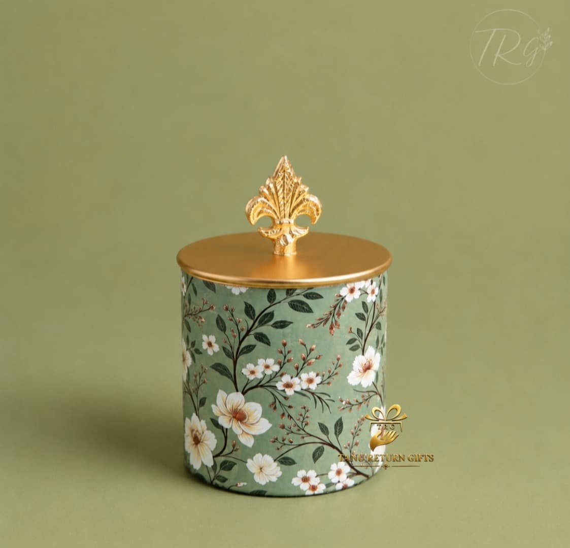 Pichwai Patterned Airtight Container - Image 1