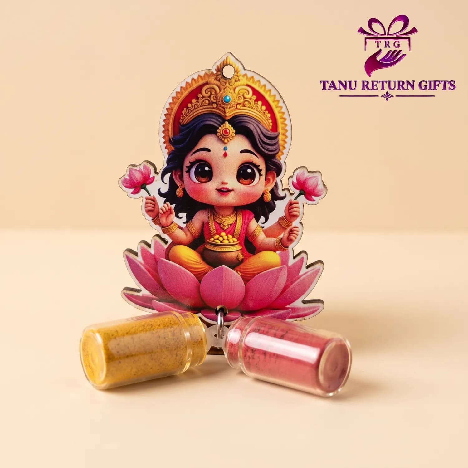 Lakshmi MDF Cutout Haldi Kumkum