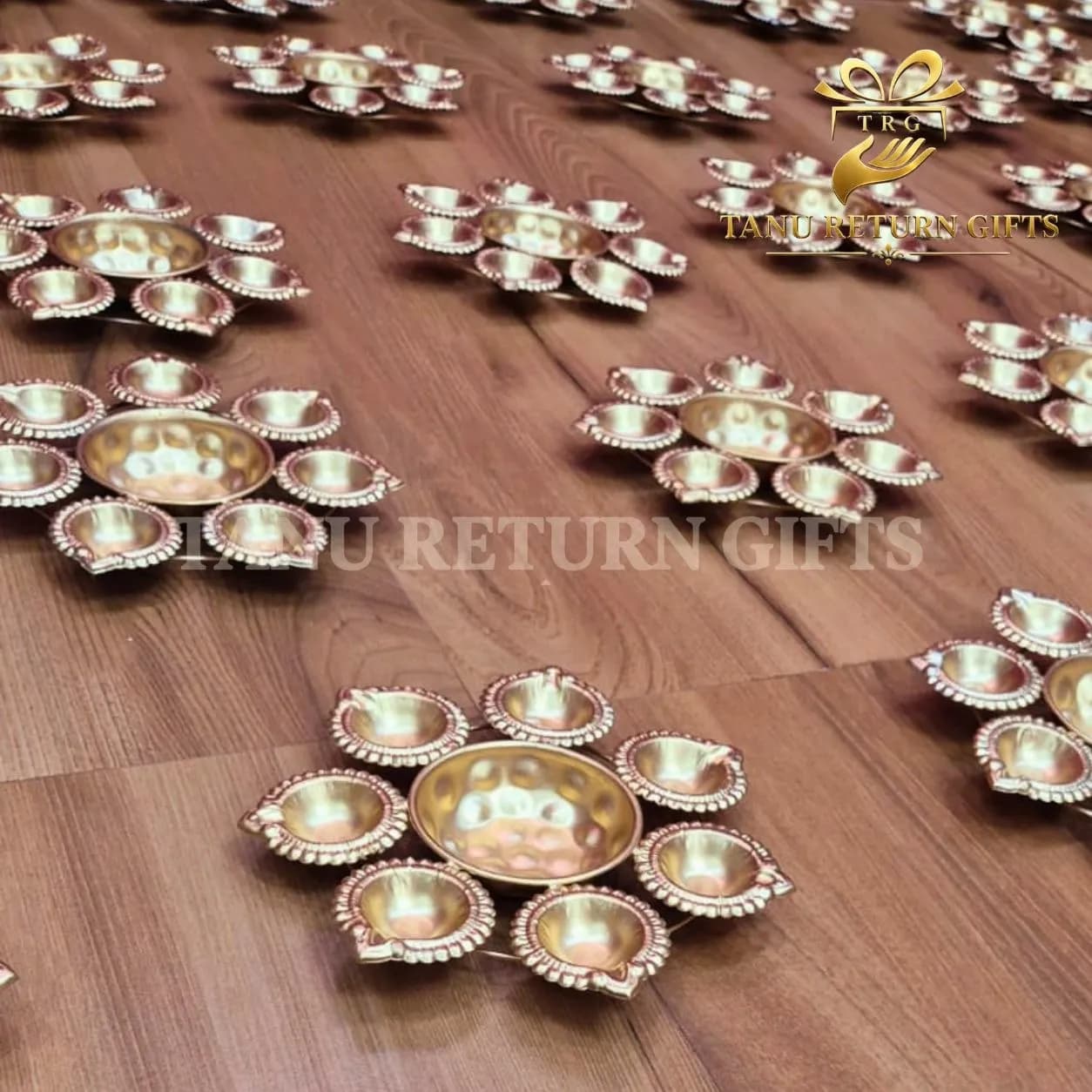 Diya Urli & Brass Coffee Dabara Gift Combo with Jute Bag - Image 2