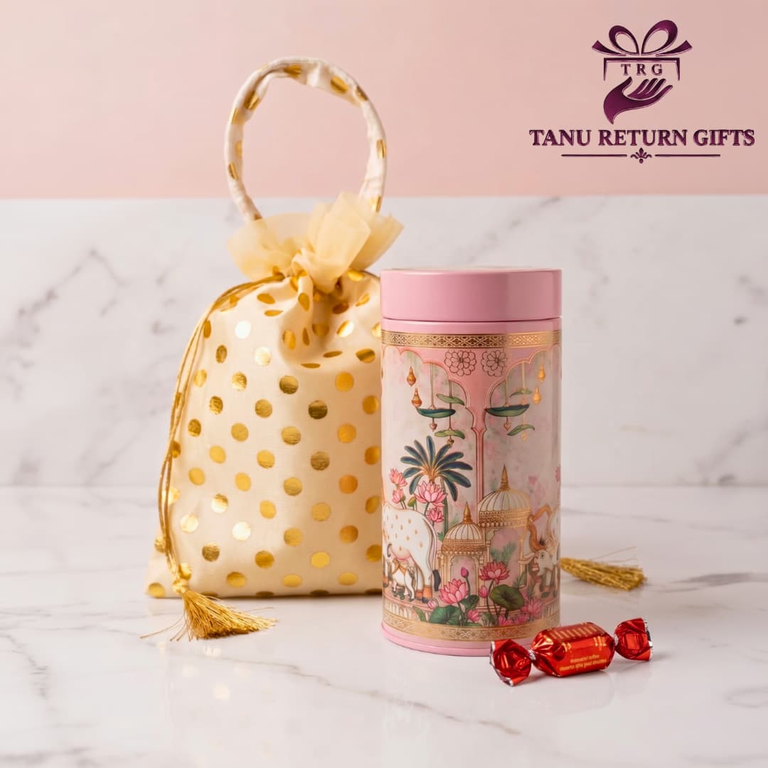 Tin Box with Potli Bag Combo(Standard) - Image 1