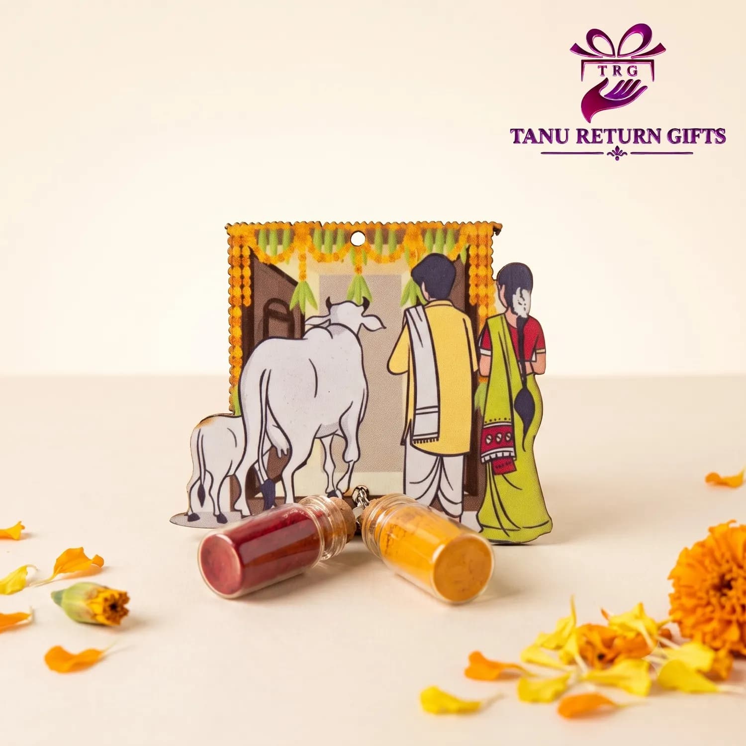 Housewarming MDF Cutout Haldi Kumkum