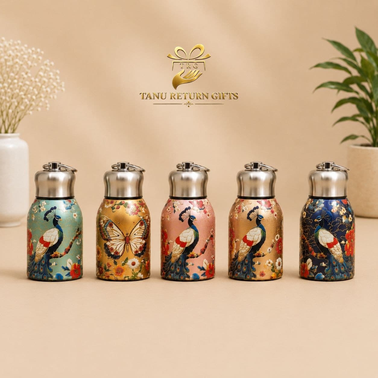 Mini Floral Vacuum Flask - Image 1