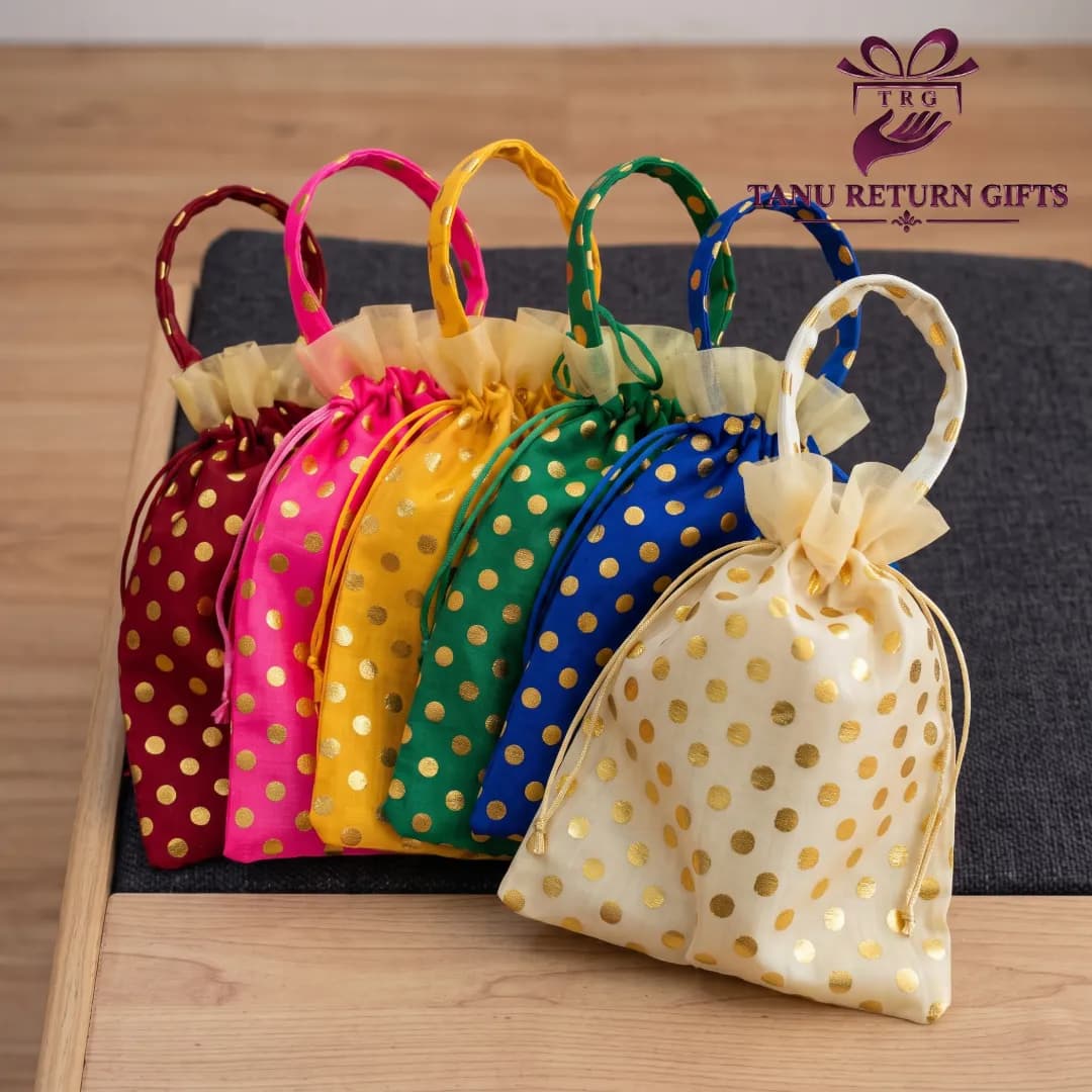 Polka Dot Potli Bag - Image 2